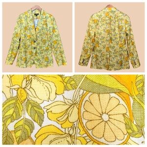 J.Crew Helene linen blazer Limone lemon citrus fruit summer
